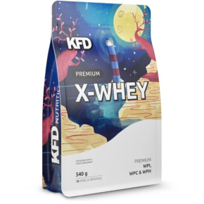WPI WPC & WPH Srvátkový proteín KFD Premium X-Whey 540 g s príchuťou mliečneho karamelu