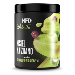KFD ovocný dezert (kysel) s jablkovo-třešňovou příchutí 259 g po expiraci