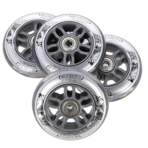 Kolieska NILS Extreme PU 90x24 82A s ložiskami ABEC 7 číra 4 ks