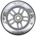 KOLIESKA PU 84x24 82A ČIERNE (4KS) + ABEC-9 CHROME (8KS) NILS EXTREME