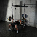 KLT34 SIVÝ SKLADACÍ MULTIFUNKČNÝ POSILŇOVACÍ STOJAN - POWER RACK HMS
