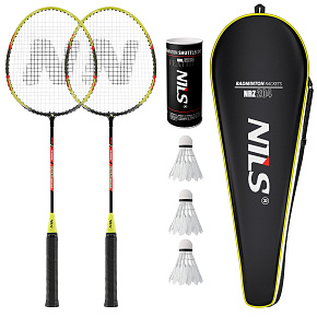NRZ204-1 SADA 2 BADMINTONOVÝCH RAKET NILS