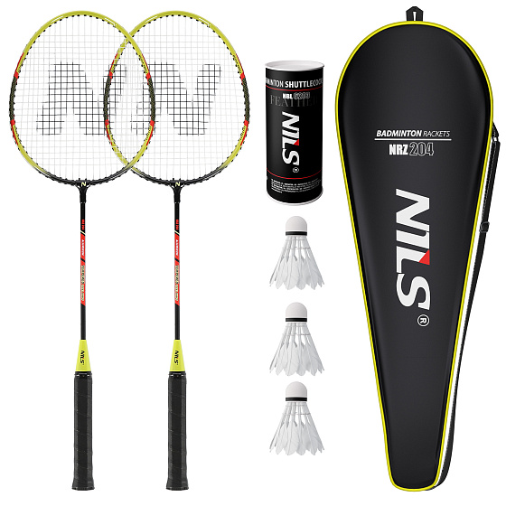 NRZ204-1 SADA 2 BADMINTONOVÝCH RAKET NILS