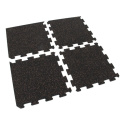 Gumová podlaha puzzle (stred) SF1050 - 47,8 x 47,8 x 0,8 cm, čierno-červená