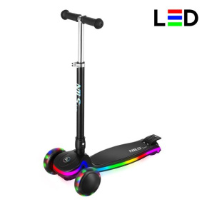 HLB1306 DETSKÁ TROJKOLOVÁ KOLOBEŽKA S LED DECKOM NILS FUN