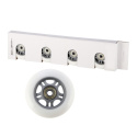 Kolieska Home PU 84x24 82A s ložiskami ABEC 7 biele 4ks