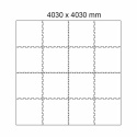 Černo-šedá gumová modulová puzzle dlažba (střed) SF1050 - 100 x 100 x 1,6 cm