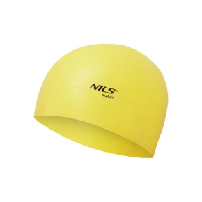 Silikónová čiapka NILS Aqua NQC Dots žltá