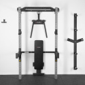KLT22 SIVÝ MULTIFUNKČNÝ POSILŇOVACÍ STOJAN - POWER RACK HMS