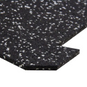 Černo-šedá gumová modulová puzzle dlažba (střed) SF1050 - 100 x 100 x 1,6 cm