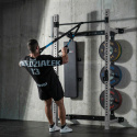 KLT34 SIVÝ SKLADACÍ MULTIFUNKČNÝ POSILŇOVACÍ STOJAN - POWER RACK HMS