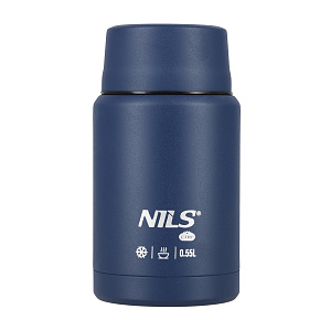 NC3807 MODRÁ TERMOSKA NA JEDLO 550ML NILS CAMP