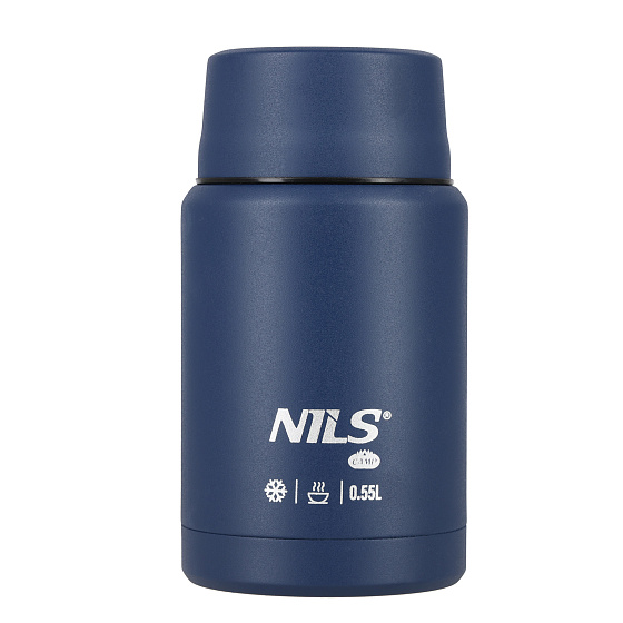 NC3807 MODRÁ TERMOSKA NA JEDLO 550ML NILS CAMP