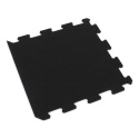 Gumová puzzle podlaha (okraj) Sandwich - 47,8 x 47,8 x 1 cm, čierno-bielo-modro-šedá