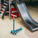 HLB1310 ZELENÁ DETSKÁ TROJKOLOVÁ KOLOBEŽKA S LED NILS FUN