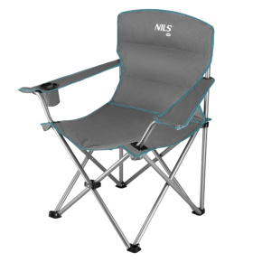 Skladacia stolička NILS Camp NC3079 sivo-zelená