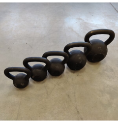 Litinový kettlebell HMS KZG06 6 kg, černý - 2. jakost