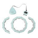 SADA HHM14 ZELANÁ + BR163 PLUS SIZE HULA HOOP SO ZÁVAŽIAMI A POČÍTADLOM HMS
