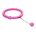 FH01 FIALOVÁ MASÁŽNA HULA HOOP OBRUČ SO ZÁVAŽIAMI