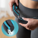 HHM17 ČIERNA/MÁTOVÁ HULA HOOP OBRUČ SO ZÁVAŽÍM, MAGNETY A POČÍTADLOM HMS