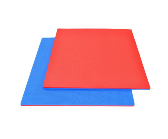 Tatami DBX BUSHIDO 100 x 100 x 4 cm červeno-modrá