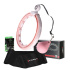 SADA HHM15 RUŽOVÁ + BR163 PLUS SIZE HULA HOOP SO ZÁVAŽIAMI, MAGNETMI A POČÍTADLOM HMS