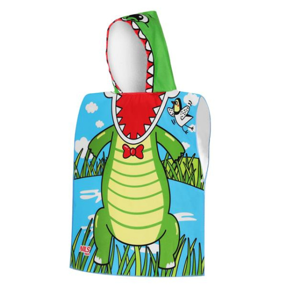 NAR20 CROCODILE UTERÁK - PONČO Z MIKROVLÁKNA NILS AQUA