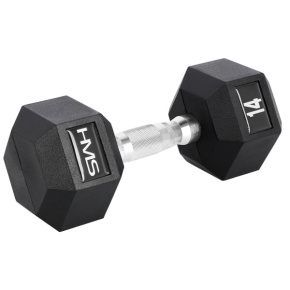 Šesťhranná jednoručná činka HMS 14 kg