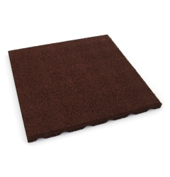 Gumová dlažba S800 V25/R15 - 50 x 50 x 2,5 cm červená