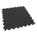 Gumová podlaha puzzle (stred) SF1050 - 47,8 x 47,8 x 0,8 cm, čierna a biela