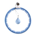 SADA HHM15 MODRÁ + BR163 PLUS SIZE HULA HOOP SO ZÁVAŽIAMI, MAGNETMI A POČÍTADLOM HMS
