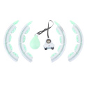 SET HHW06 ZELENÁ + BE163 PLUS SIZE MASÁŽNY HULA HOOP OBRUČ SO ZÁVAŽÍM A POČÍTADLOM HMS
