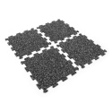 Gumová podlaha puzzle (stred) SF1050 - 47,8 x 47,8 x 0,8 cm, čierna a biela