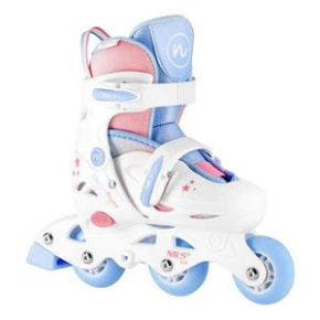 Dětské kolečkové brusle NILS Fun NJ1190 3v1 Three Steps bílé