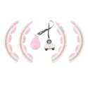 SET HHW06 RUŽOVÁ + BE163 PLUS SIZE MASÁŽNY HULA HOOP OBRUČ SO ZÁVAŽÍM A POČÍTADLOM HMS