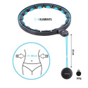 SET HHM17 + BR163 ČIERNA/TYRKYSOVÁ HULA HOOP OBRUČ SO ZÁVAŽÍM, MAGNETY A POČÍTADLOM HMS