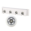 Kolieska Home PU 72x24 82A s ložiskami ABEC 7 biele 4ks