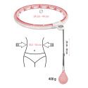 SADA HHM15 RUŽOVÁ + BR163 PLUS SIZE HULA HOOP SO ZÁVAŽIAMI, MAGNETMI A POČÍTADLOM HMS