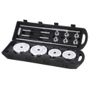 STC50 50kg CHRÓMOVANÝ ČINKOVÝ SET V KUFRI HMS