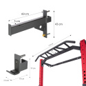 KLT23 ČERVENÁ SKLADACIA POSILŇOVACIA KLIETKA - POWER RACK HMS
