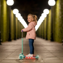 HLB1310 FIALOVÁ DETSKÁ TROJKOLOVÁ KOLOBEŽKA S LED NILS FUN