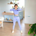 SADA HHM14 ZELANÁ + BR163 PLUS SIZE HULA HOOP SO ZÁVAŽIAMI A POČÍTADLOM HMS