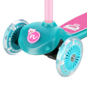 HLB001 LED TYRKYSOVÁ DETSKÁ KOLOBEŽKA NILS FUN