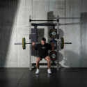 KLT34 SIVÝ SKLADACÍ MULTIFUNKČNÝ POSILŇOVACÍ STOJAN - POWER RACK HMS