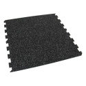 Gumová podlaha puzzle (okraj) SF1050 - 47,8 x 47,8 x 0,8 cm, čierna a biela