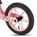 RB901 RUŽOVÉ DETSKÉ ODRÁŽADLO S 12" PUMPOVANÝMI PNEU A LED NILS FUN