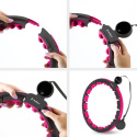 SADA HHM16 ČIERNA + BR163 HULA HOOP SO ZÁVAŽÍM, MAGNETMI A POČÍTADLOM HMS