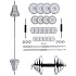 STC50 50kg CHRÓMOVANÝ ČINKOVÝ SET V KUFRI HMS