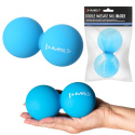 BLC02 MODRÁ DVOJITÁ MASÁŽNA LOPTA LACROSSE BALL HMS