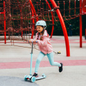 HLB1310 FIALOVÁ DETSKÁ TROJKOLOVÁ KOLOBEŽKA S LED NILS FUN